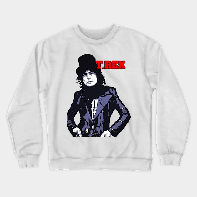 T.Rex (Mark Bolan) Crewneck Sweatshirt by RoxanneG